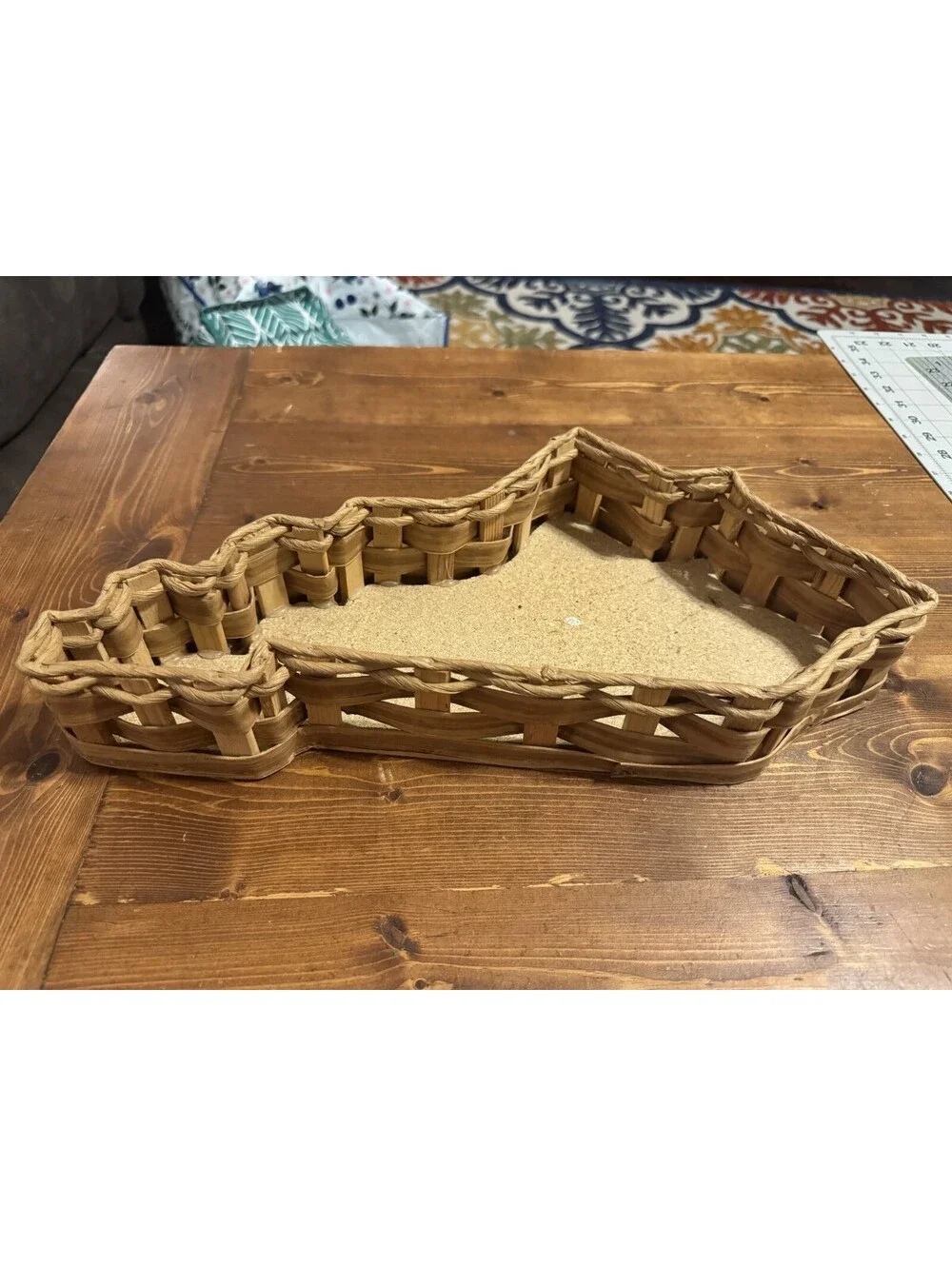 Kentucky Basket Display Cork Bottom 16 inches long, 3 inches tall